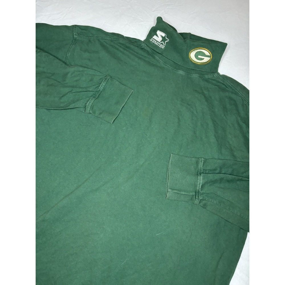 Vintage Green Bay Packers‎ Turtleneck Pro Line Starter Pullover Green XL